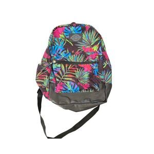 Dickies Leaf Floral Backpack Unisex Black Multicolor Multipocket